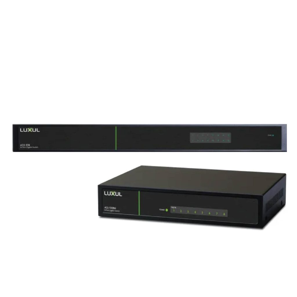 Luxul AV Unmanaged Switches Acoustic & Lighting System I