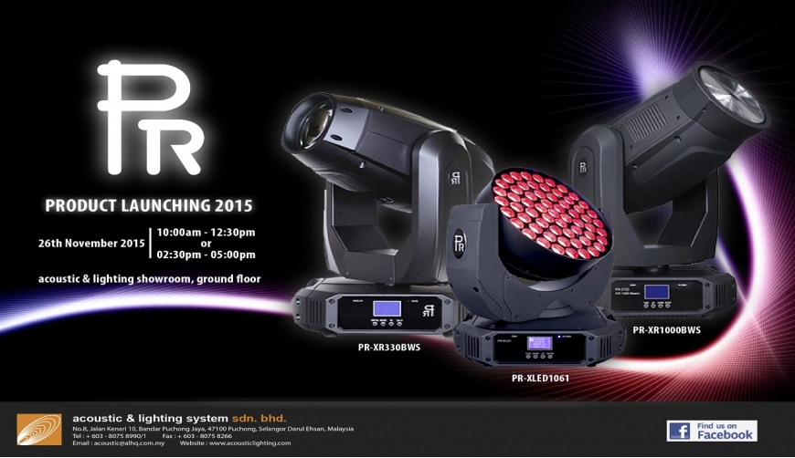 Prolight PR Lighting Product Launching 2015 – Acoustic & Lighting System I ...
